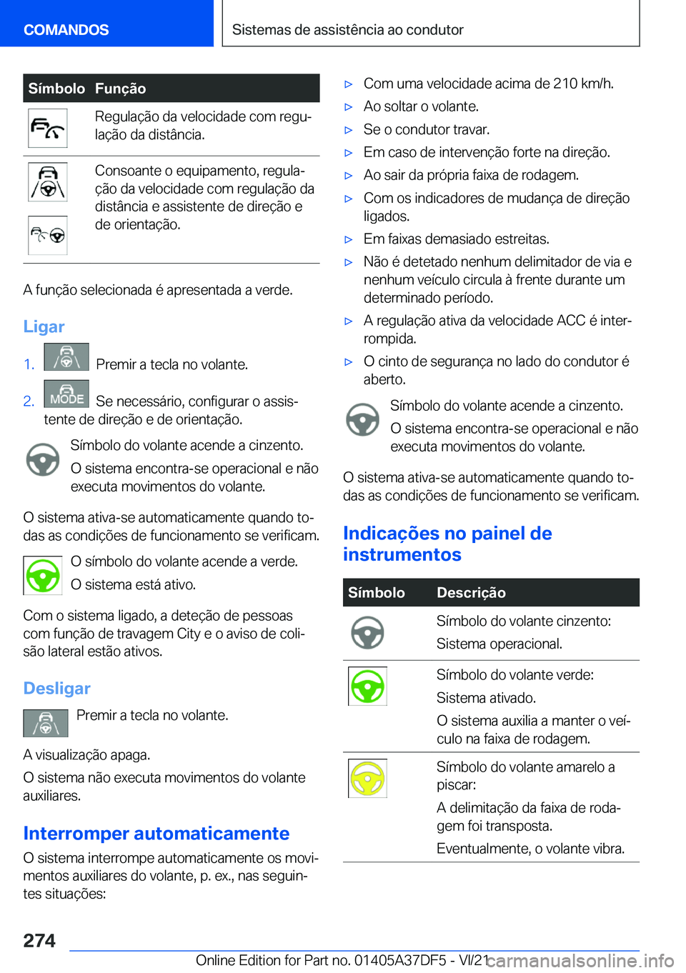 BMW M8 GRAN COUPE 2022  Manual do condutor (in Portuguese) �S�