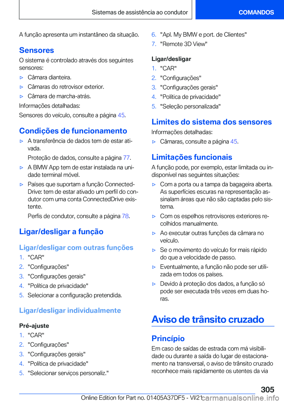 BMW M8 GRAN COUPE 2022  Manual do condutor (in Portuguese) �A��f�u�n�