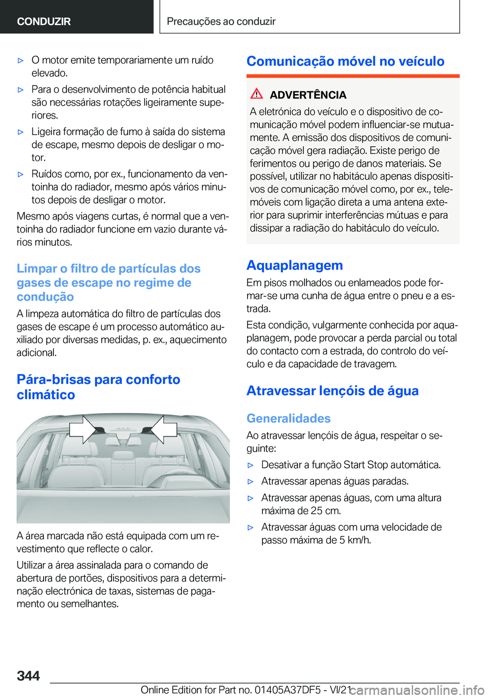 BMW M8 GRAN COUPE 2022  Manual do condutor (in Portuguese) 'x�O��m�o�t�o�r��e�m�i�t�e��t�e�m�p�o�r�a�r�i�a�m�e�n�t�e��u�m��r�u�