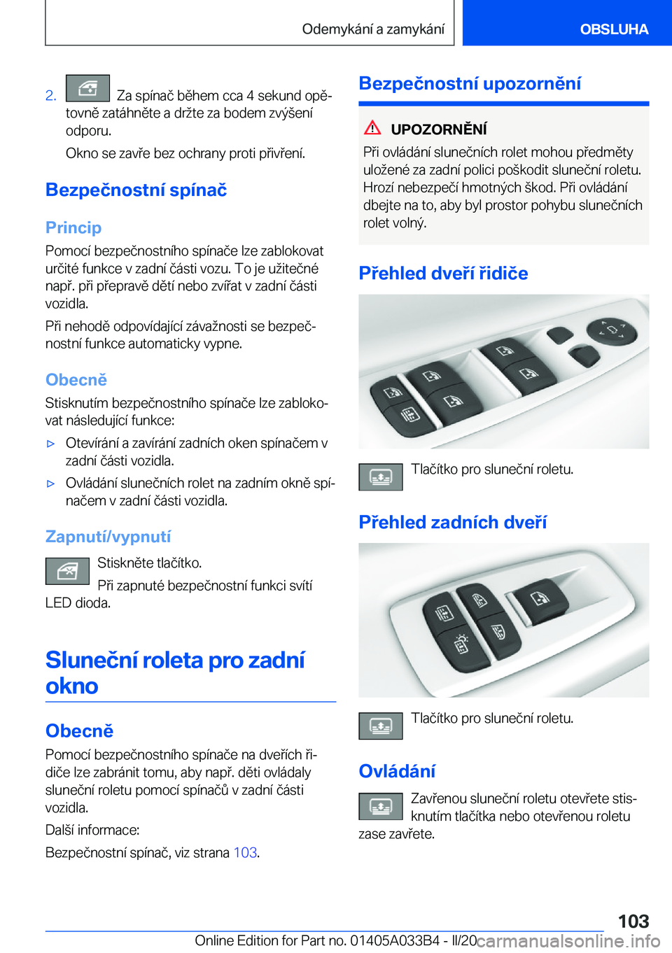 BMW M8 GRAN COUPE 2020  Návod na použití (in Czech) �2�.���Z�a��s�p�
