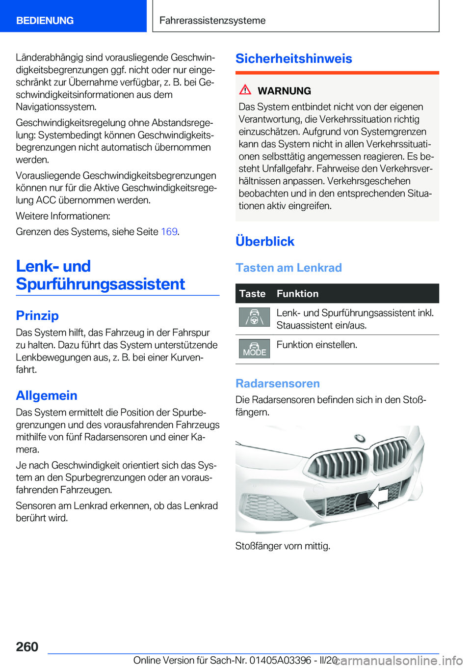 BMW M8 GRAN COUPE 2020  Betriebsanleitungen (in German) �L�