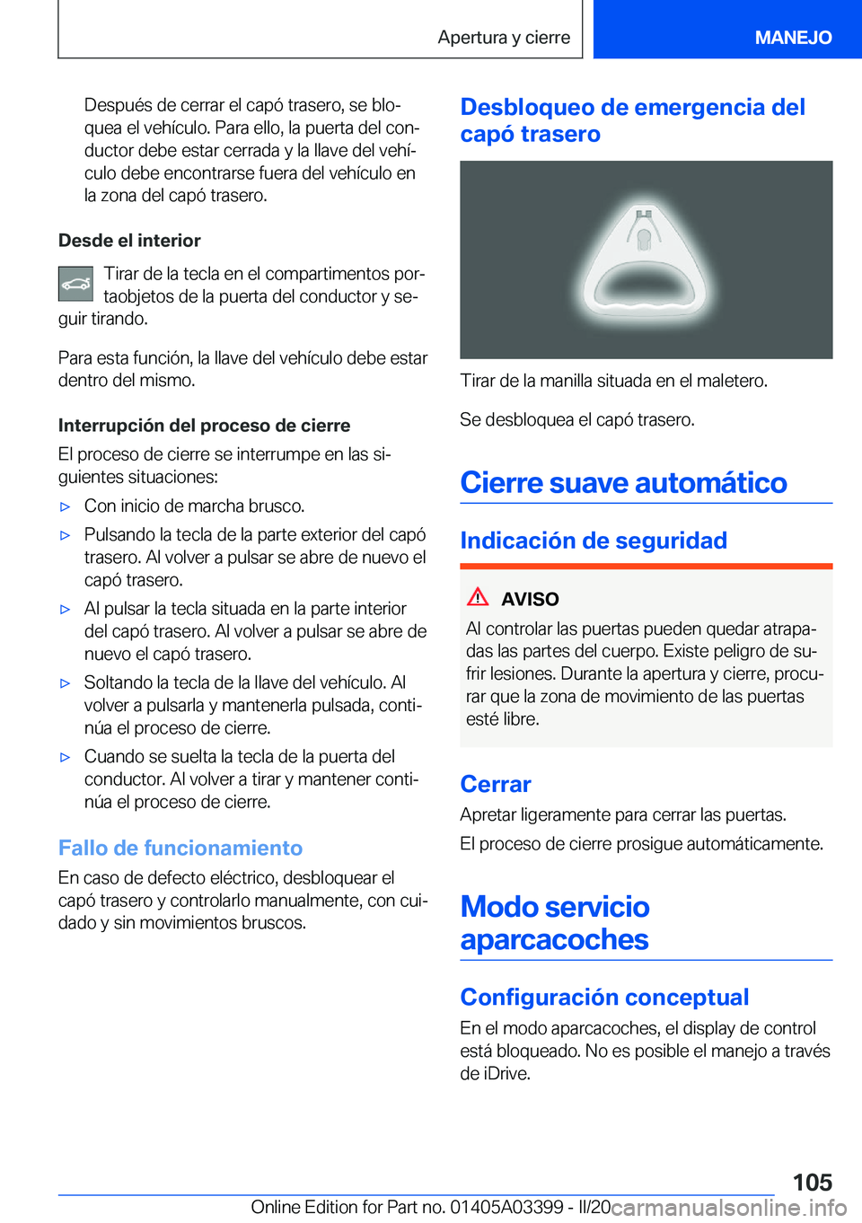 BMW M8 GRAN COUPE 2020  Manuales de Empleo (in Spanish) �D�e�s�p�u�