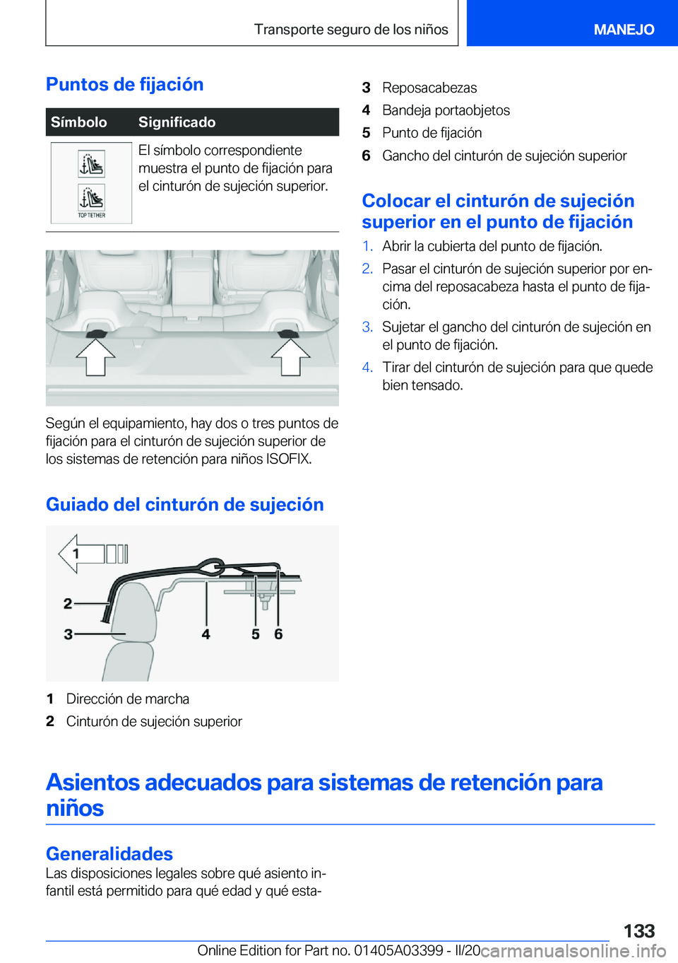 BMW M8 GRAN COUPE 2020  Manuales de Empleo (in Spanish) �P�u�n�t�o�s��d�e��f�i�j�a�c�i�