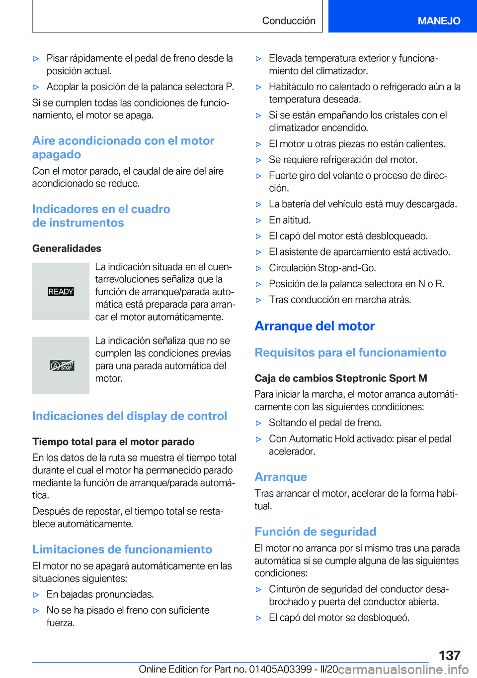 BMW M8 GRAN COUPE 2020  Manuales de Empleo (in Spanish) 'x�P�i�s�a�r��r�