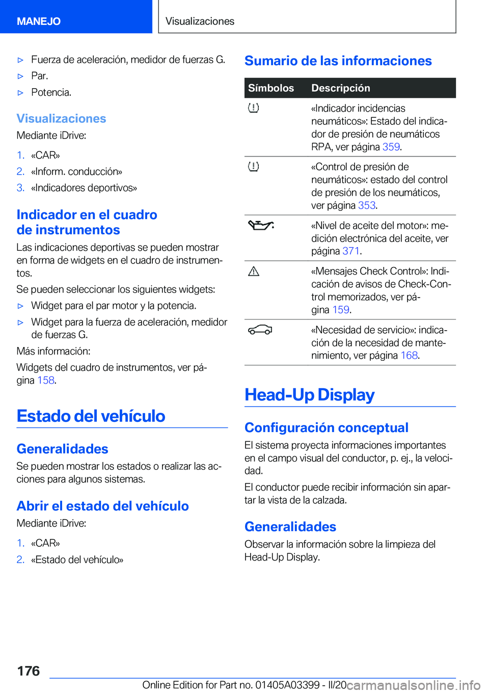 BMW M8 GRAN COUPE 2020  Manuales de Empleo (in Spanish) 'x�F�u�e�r�z�a��d�e��a�c�e�l�e�r�a�c�i�