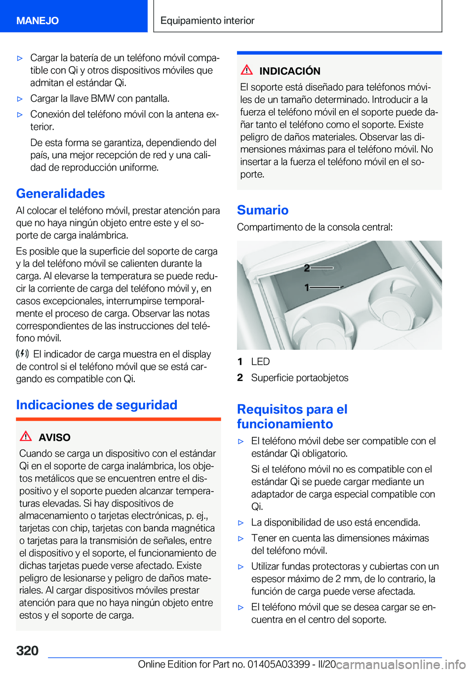 BMW M8 GRAN COUPE 2020  Manuales de Empleo (in Spanish) 'x�C�a�r�g�a�r��l�a��b�a�t�e�r�