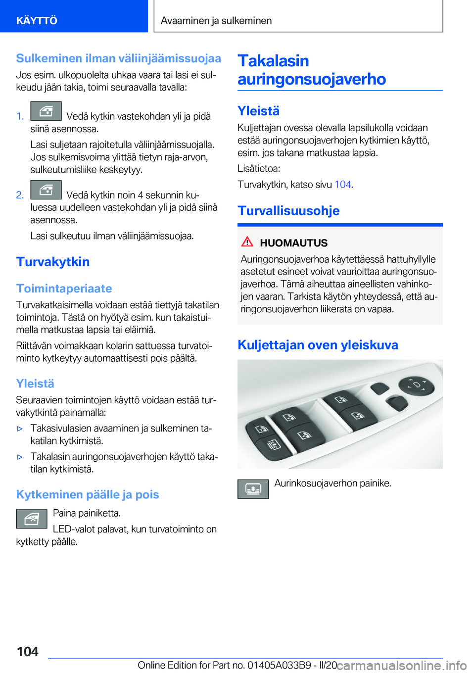 BMW M8 GRAN COUPE 2020  Omistajan Käsikirja (in Finnish) �S�u�l�k�e�m�i�n�e�n��i�l�m�a�n��v�