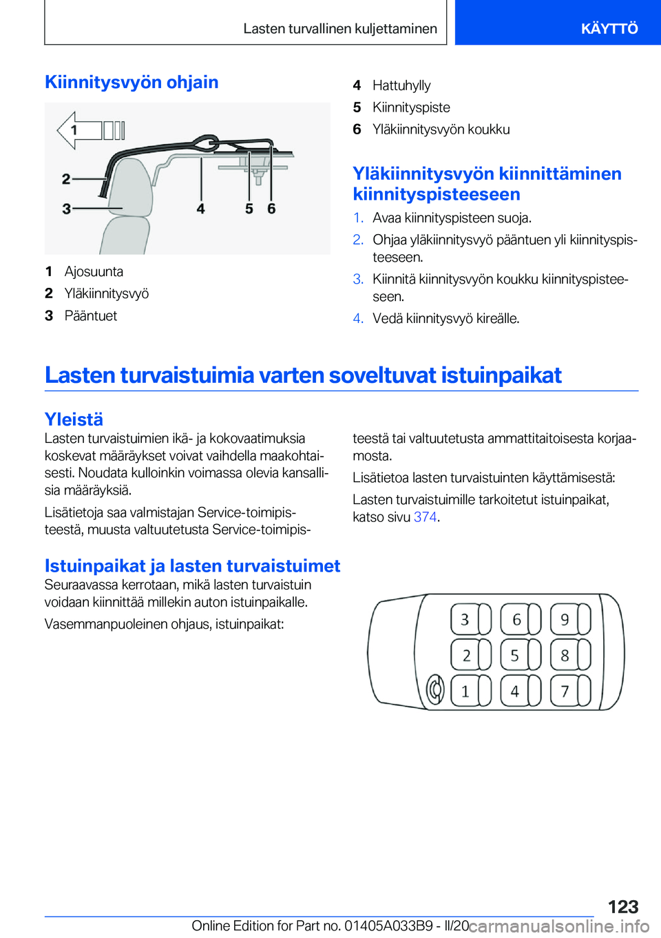 BMW M8 GRAN COUPE 2020  Omistajan Käsikirja (in Finnish) �K�i�i�n�n�i�t�y�s�v�y�