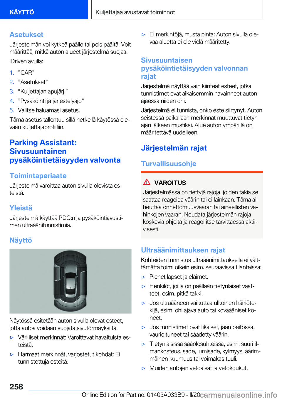 BMW M8 GRAN COUPE 2020  Omistajan Käsikirja (in Finnish) �A�s�e�t�u�k�s�e�t
�J�