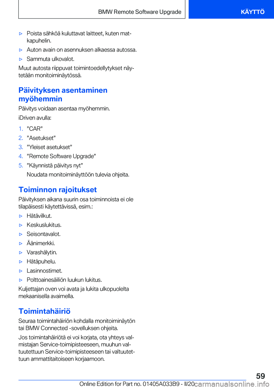 BMW M8 GRAN COUPE 2020  Omistajan Käsikirja (in Finnish) 'x�P�o�i�s�t�a��s�