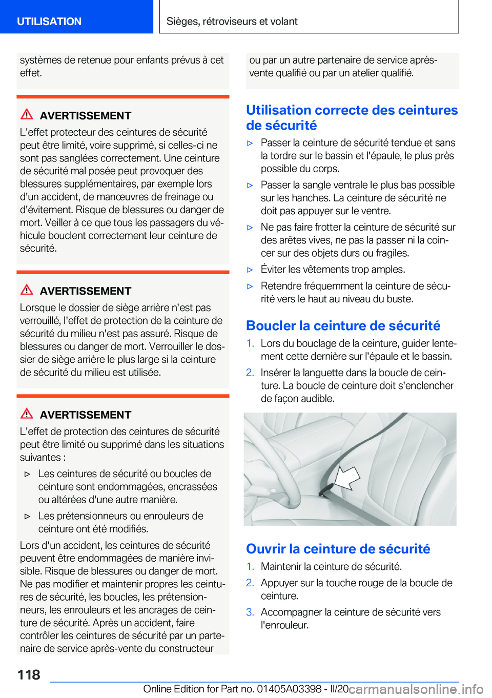 BMW M8 GRAN COUPE 2020  Notices Demploi (in French) �s�y�s�t�è�m�e�s��d�e��r�e�t�e�n�u�e��p�o�u�r��e�n�f�a�n�t�s��p�r�é�v�u�s��