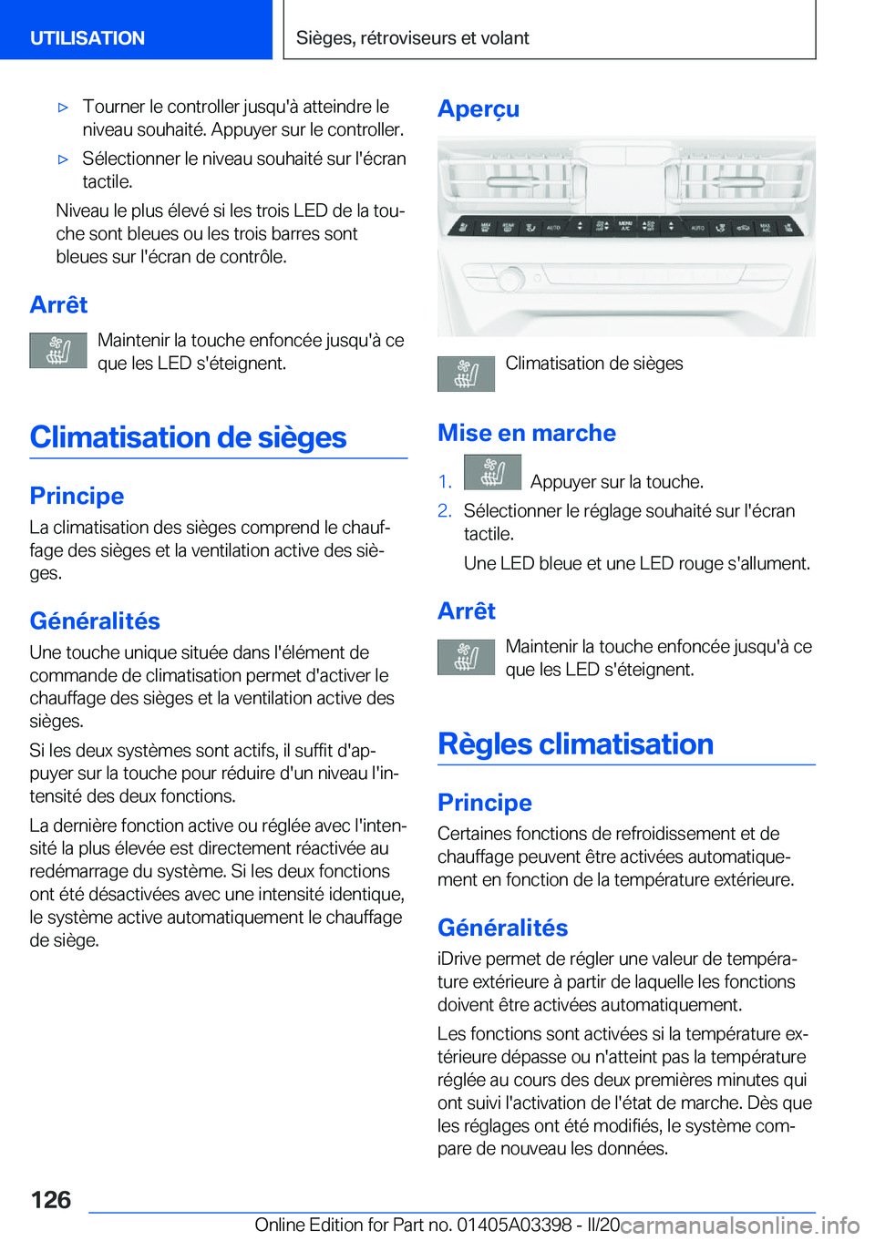 BMW M8 GRAN COUPE 2020  Notices Demploi (in French) 'x�T�o�u�r�n�e�r��l�e��c�o�n�t�r�o�l�l�e�r��j�u�s�q�u�'�