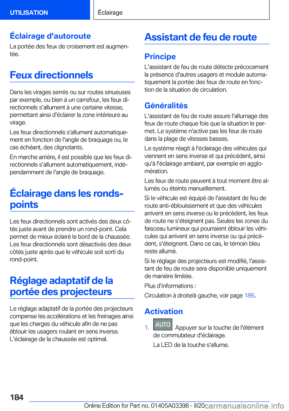 BMW M8 GRAN COUPE 2020  Notices Demploi (in French) �