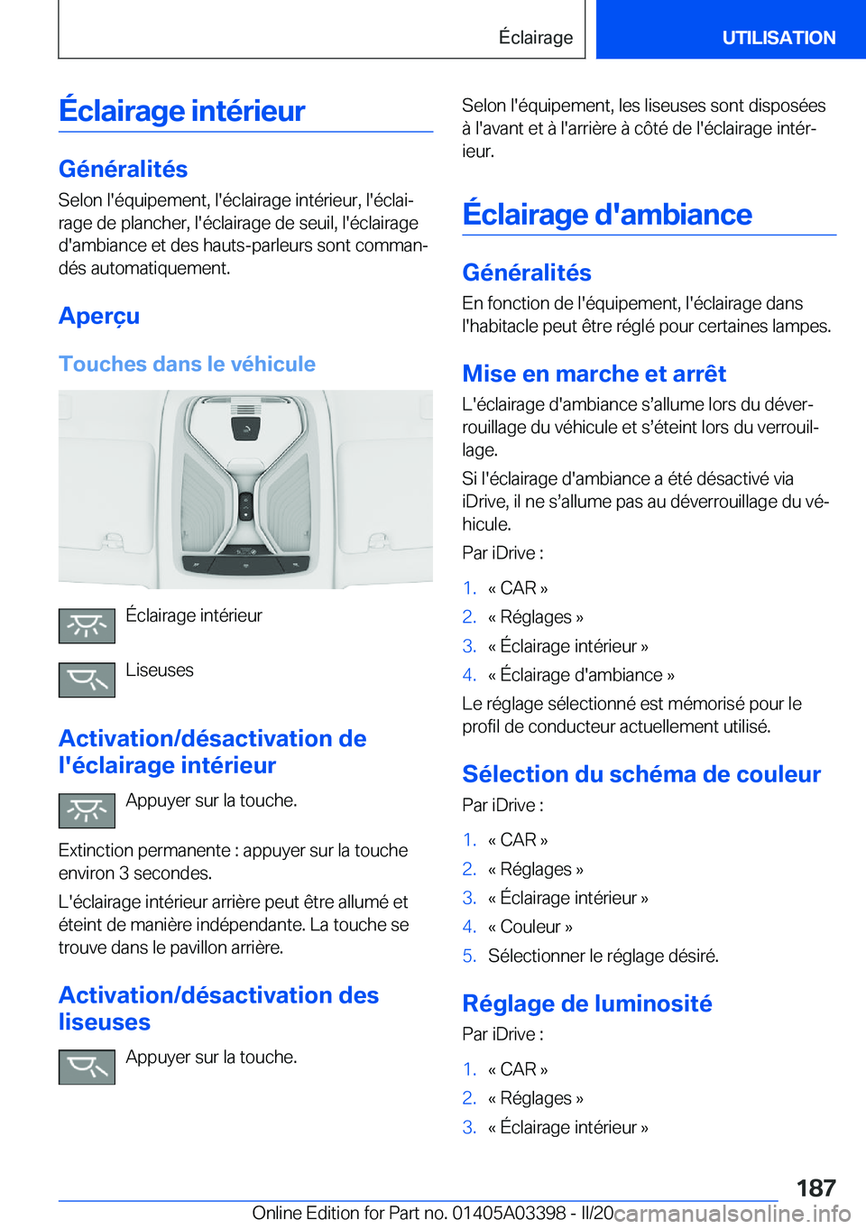 BMW M8 GRAN COUPE 2020  Notices Demploi (in French) �