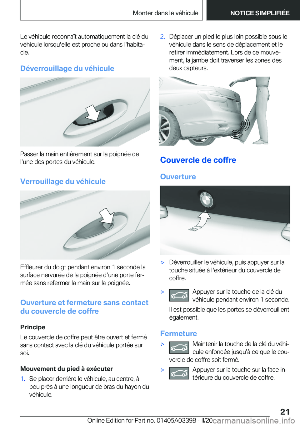 BMW M8 GRAN COUPE 2020  Notices Demploi (in French) �L�e��v�é�h�i�c�u�l�e��r�e�c�o�n�n�a�