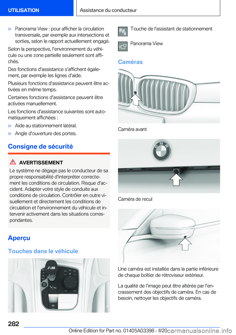 BMW M8 GRAN COUPE 2020  Notices Demploi (in French) 'x�P�a�n�o�r�a�m�a��V�i�e�w��:��p�o�u�r��a�f�f�i�c�h�e�r��l�a��c�i�r�c�u�l�a�t�i�o�n�t�r�a�n�s�v�e�r�s�a�l�e�,��p�a�r��e�x�e�m�p�l�e��a�u�x��i�n�t�e�r�s�e�c�t�i�o�n�s��e�t
�s�o�r�t�i�e�