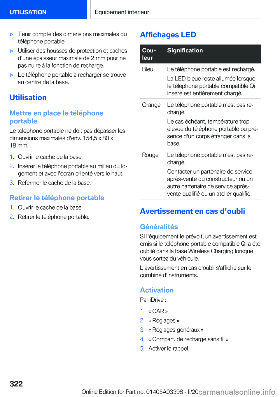 BMW M8 GRAN COUPE 2020  Notices Demploi (in French) 'x�T�e�n�i�r��c�o�m�p�t�e��d�e�s��d�i�m�e�n�s�i�o�n�s��m�a�x�i�m�a�l�e�s��d�u�t�é�l�é�p�h�o�n�e��p�o�r�t�a�b�l�e�.'x�U�t�i�l�i�s�e�r��d�e�s��h�o�u�s�s�e�s��d�e��p�r�o�t�e�c�t�i�o�n