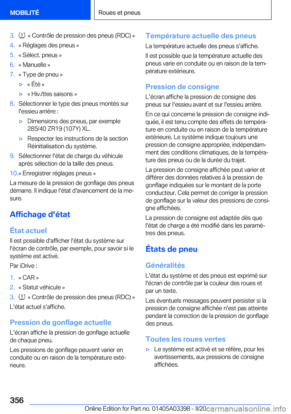 BMW M8 GRAN COUPE 2020  Notices Demploi (in French) �3�.���k��C�o�n�t�r�