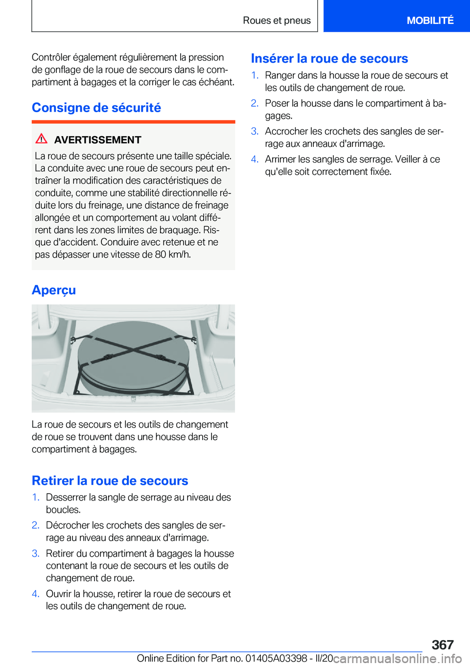 BMW M8 GRAN COUPE 2020  Notices Demploi (in French) �C�o�n�t�r�