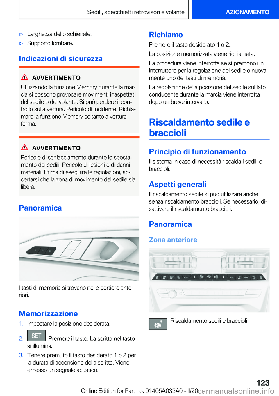BMW M8 GRAN COUPE 2020  Libretti Di Uso E manutenzione (in Italian) 'x�L�a�r�g�h�e�z�z�a��d�e�l�l�o��s�c�h�i�e�n�a�l�e�.'x�S�u�p�p�o�r�t�o��l�o�m�b�a�r�e�.
�I�n�d�i�c�a�z�i�o�n�i��d�i��s�i�c�u�r�e�z�z�a
�A�V�V�E�R�T�I�M�E�N�T�O
�U�t�i�l�i�z�z�a�n�d�o��l�