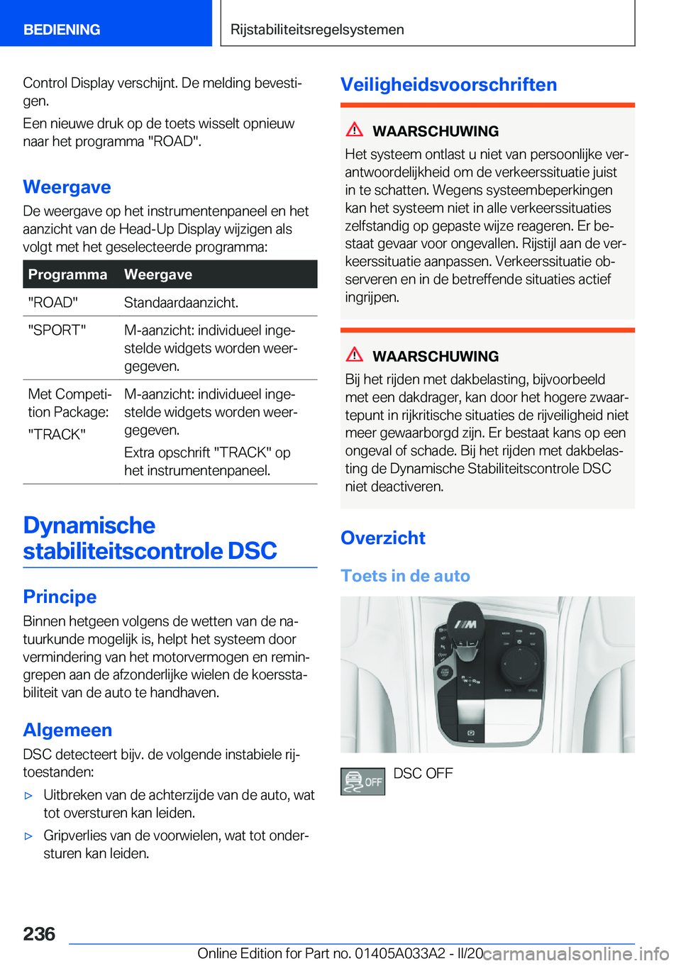 BMW M8 GRAN COUPE 2020  Instructieboekjes (in Dutch) �C�o�n�t�r�o�l��D�i�s�p�l�a�y��v�e�r�s�c�h�i�j�n�t�.��D�e��m�e�l�d�i�n�g��b�e�v�e�s�t�ij�g�e�n�.
�E�e�n��n�i�e�u�w�e��d�r�u�k��o�p��d�e��t�o�e�t�s��w�i�s�s�e�l�t��o�p�n�i�e�u�w
�n�a�a�r�