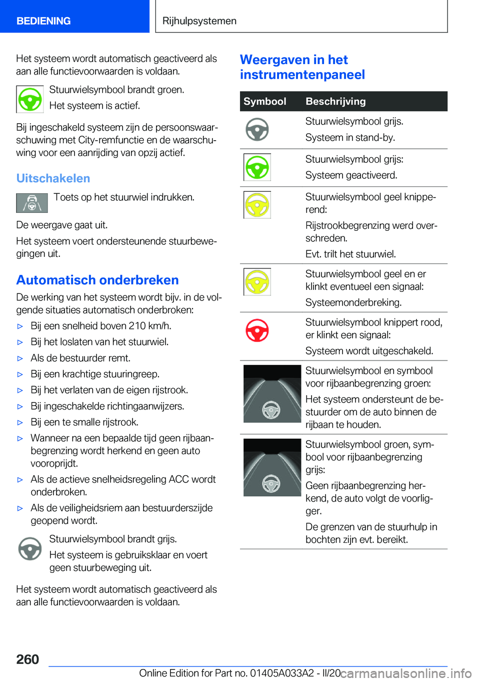 BMW M8 GRAN COUPE 2020  Instructieboekjes (in Dutch) �H�e�t��s�y�s�t�e�e�m��w�o�r�d�t��a�u�t�o�m�a�t�i�s�c�h��g�e�a�c�t�i�v�e�e�r�d��a�l�s
�a�a�n��a�l�l�e��f�u�n�c�t�i�e�v�o�o�r�w�a�a�r�d�e�n��i�s��v�o�l�d�a�a�n�.
�S�t�u�u�r�w�i�e�l�s�y�m�b�o�o
