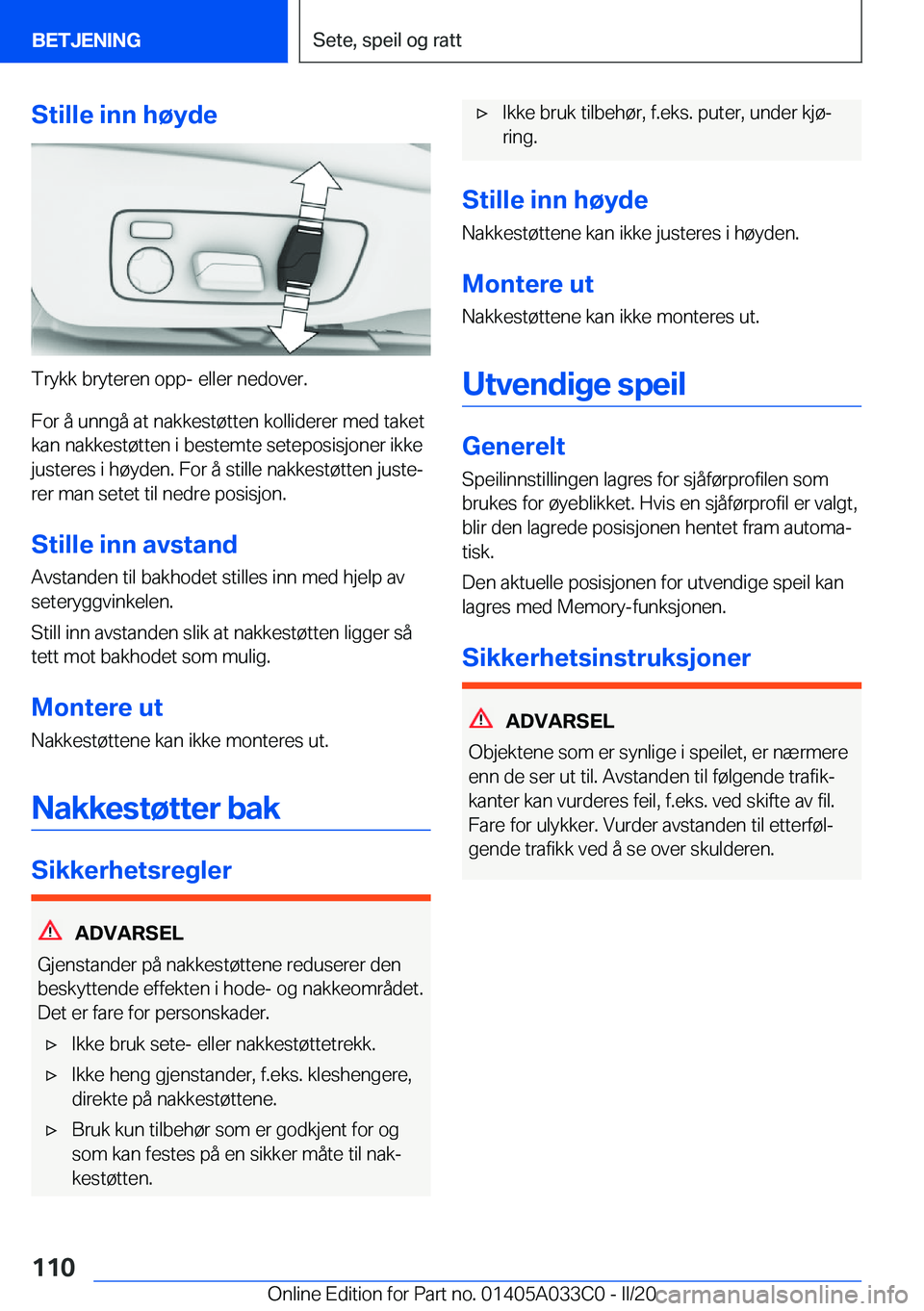 BMW M8 GRAN COUPE 2020  InstruksjonsbØker (in Norwegian) �S�t�i�l�l�e��i�n�n��h�