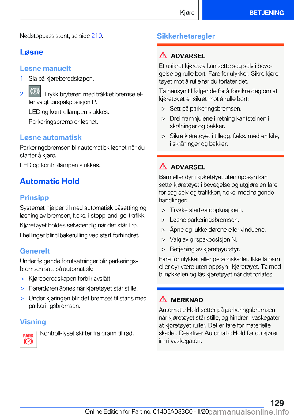 BMW M8 GRAN COUPE 2020  InstruksjonsbØker (in Norwegian) �N�