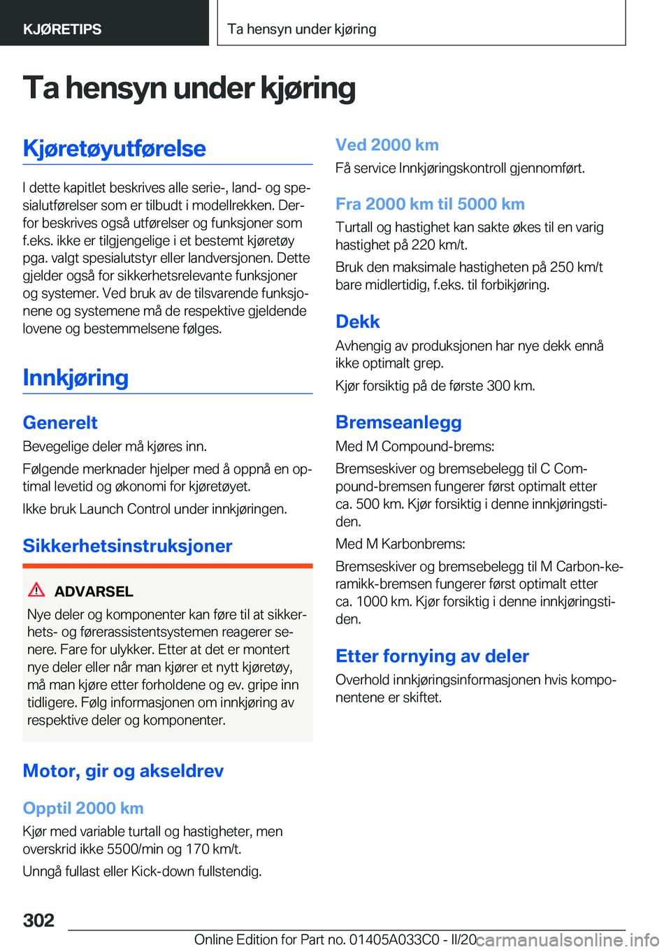 BMW M8 GRAN COUPE 2020  InstruksjonsbØker (in Norwegian) �T�a��h�e�n�s�y�n��u�n�d�e�r��k�j�