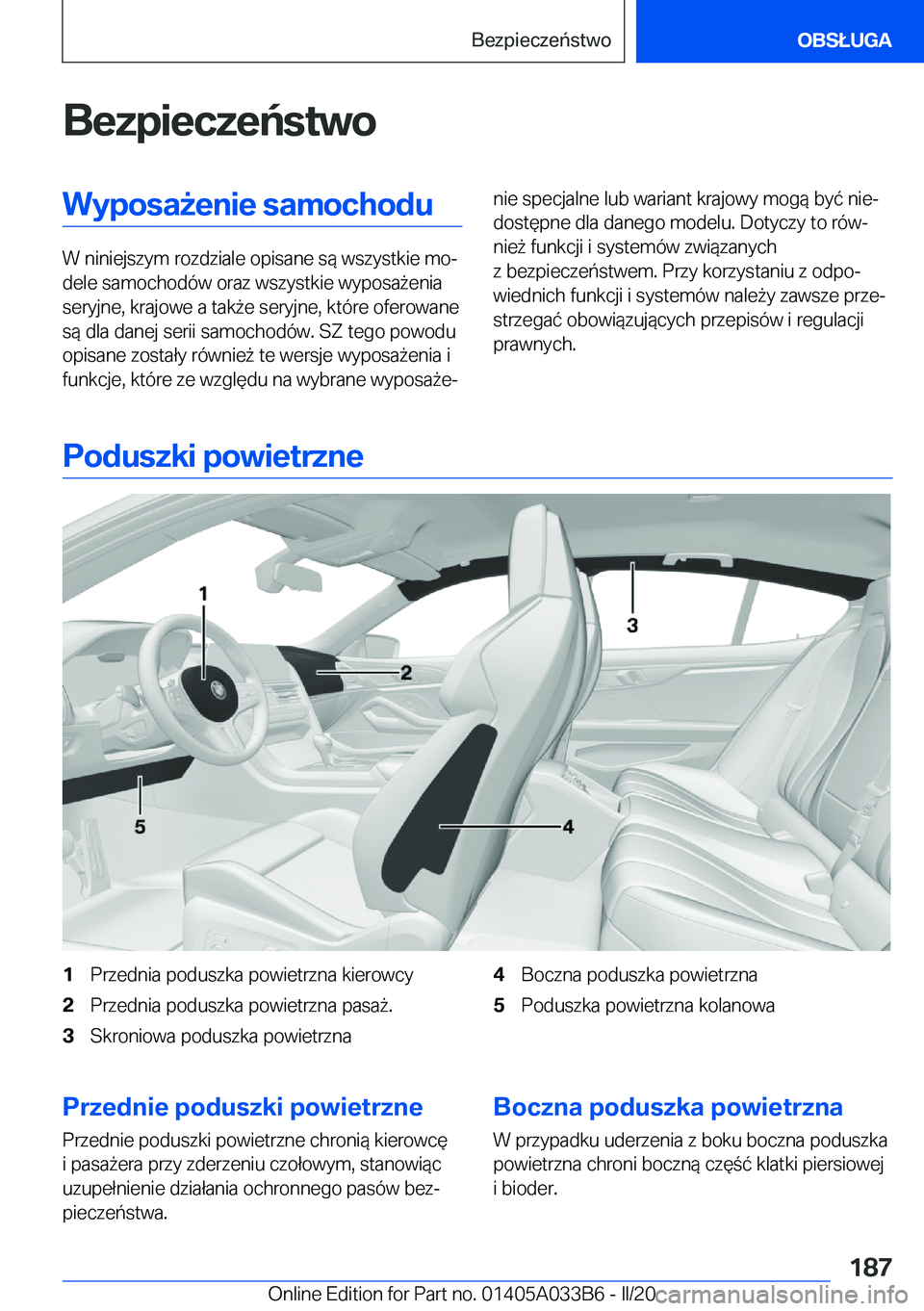 BMW M8 GRAN COUPE 2020  Instrukcja obsługi (in Polish) �B�e�z�p�i�e�c�z�e�