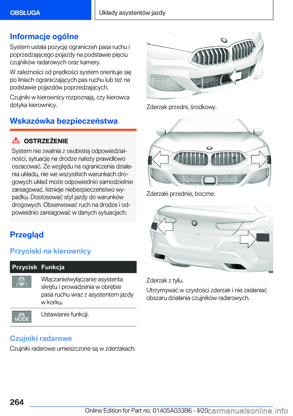 BMW M8 GRAN COUPE 2020  Instrukcja obsługi (in Polish) �I�n�f�o�r�m�a�c�j�e��o�g�