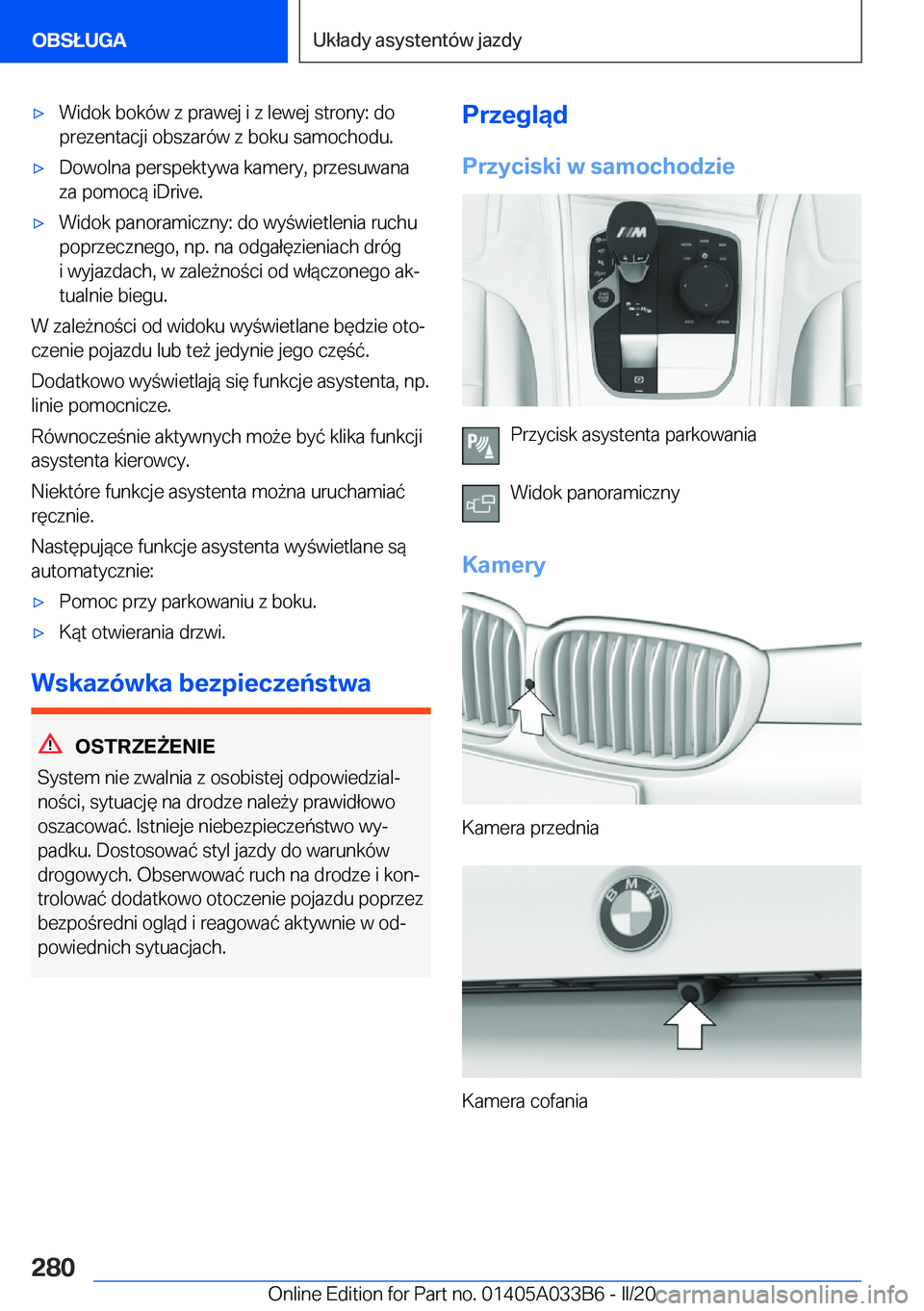 BMW M8 GRAN COUPE 2020  Instrukcja obsługi (in Polish) 'x�W�i�d�o�k��b�o�k�