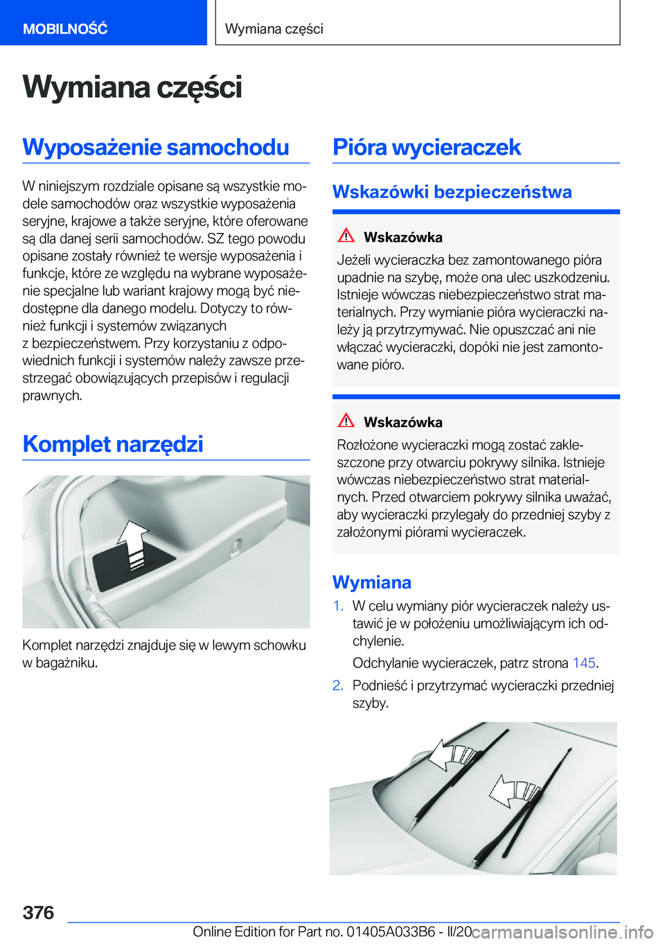 BMW M8 GRAN COUPE 2020  Instrukcja obsługi (in Polish) �W�y�m�i�a�n�a��c�z�