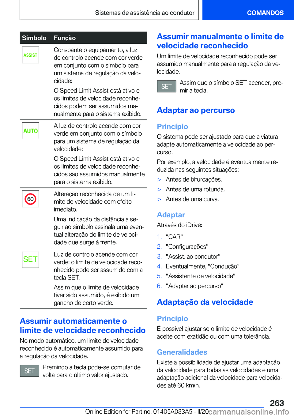 BMW M8 GRAN COUPE 2020  Manual do condutor (in Portuguese) �S�