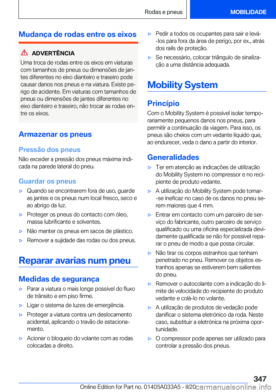 BMW M8 GRAN COUPE 2020  Manual do condutor (in Portuguese) �M�u�d�a�n�