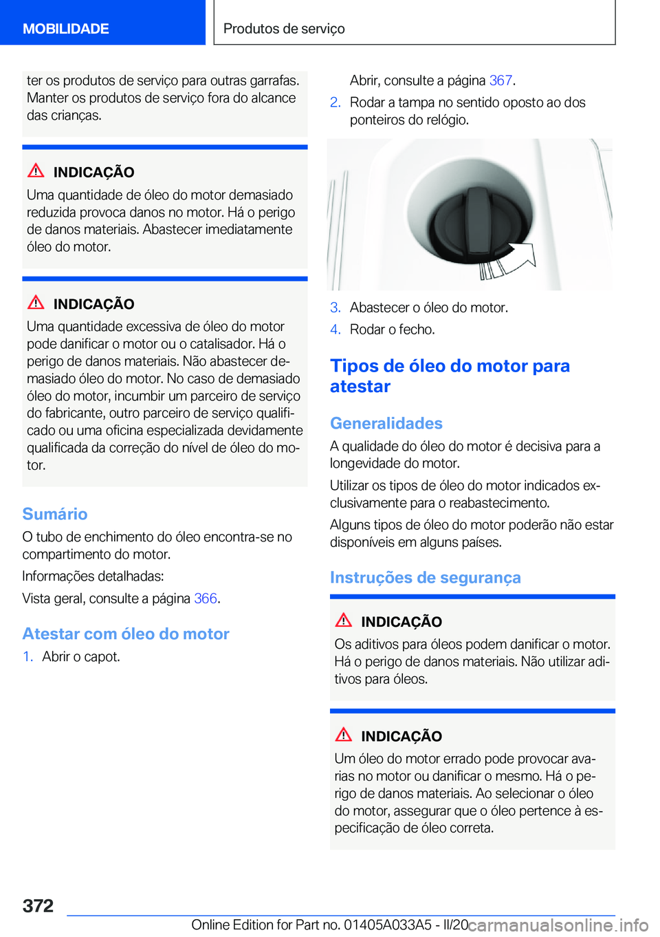 BMW M8 GRAN COUPE 2020  Manual do condutor (in Portuguese) �t�e�r��o�s��p�r�o�d�u�t�o�s��d�e��s�e�r�v�i�