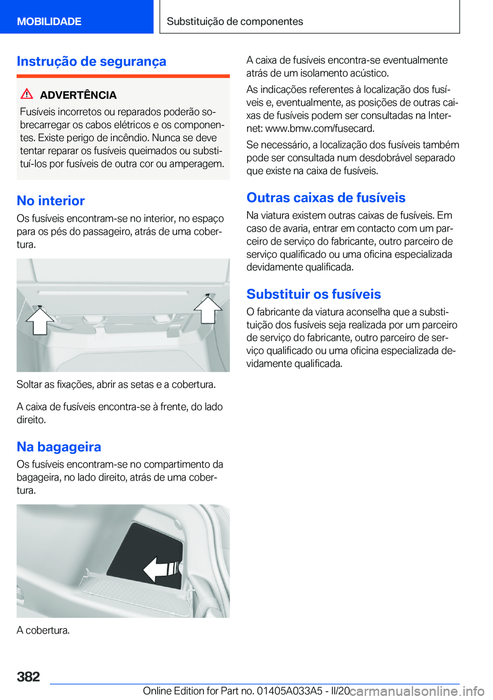BMW M8 GRAN COUPE 2020  Manual do condutor (in Portuguese) �I�n�s�t�r�u�