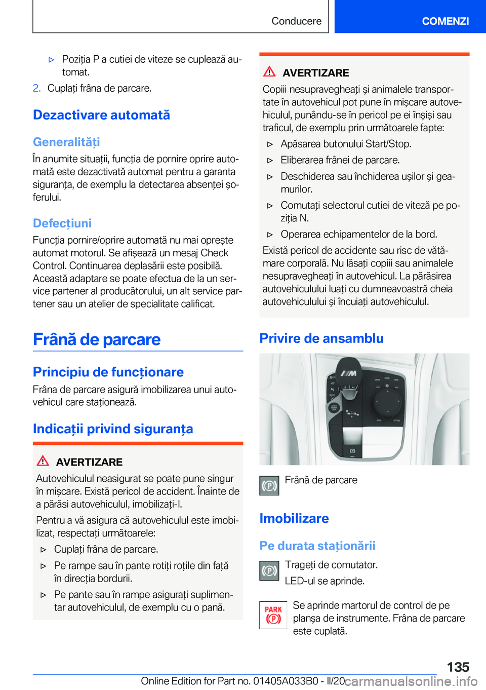 BMW M8 GRAN COUPE 2020  Ghiduri De Utilizare (in Romanian) 'x�P�o�z�i*�i�a��P��a��c�u�t�i�e�i��d�e��v�i�t�e�z�e��s�e��c�u�p�l�e�a�z�ă��a�uj�t�o�m�a�t�.�2�.�C�u�p�l�a*�i��f�r�