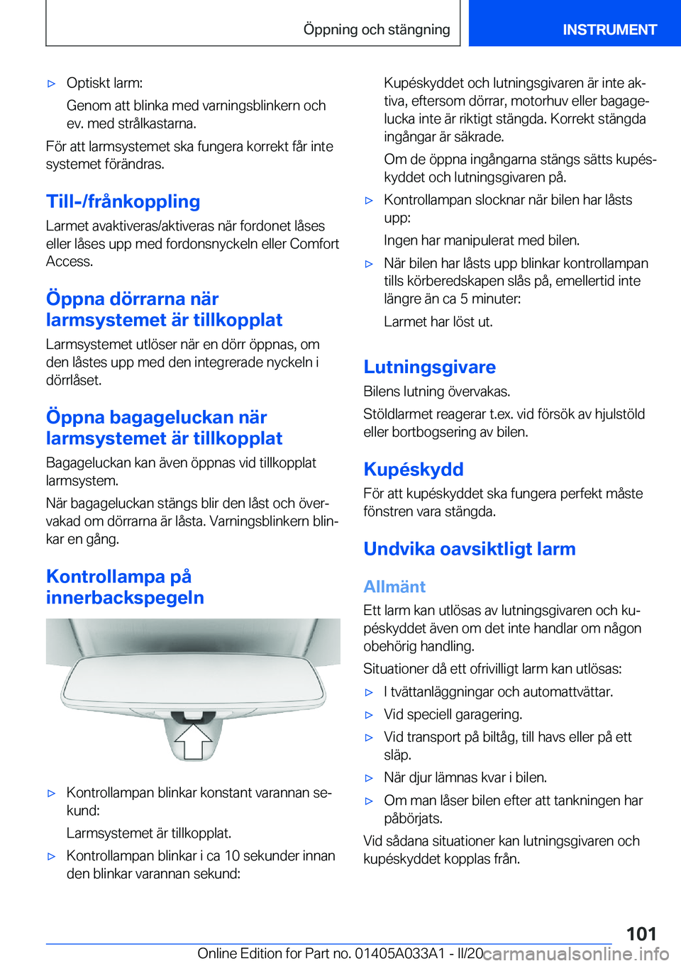 BMW M8 GRAN COUPE 2020  InstruktionsbÖcker (in Swedish) 'x�O�p�t�i�s�k�t��l�a�r�m�:
�G�e�n�o�m��a�t�t��b�l�i�n�k�a��m�e�d��v�a�r�n�i�n�g�s�b�l�i�n�k�e�r�n��o�c�h
�e�v�.��m�e�d��s�t�r�å�l�k�a�s�t�a�r�n�a�.
�F�