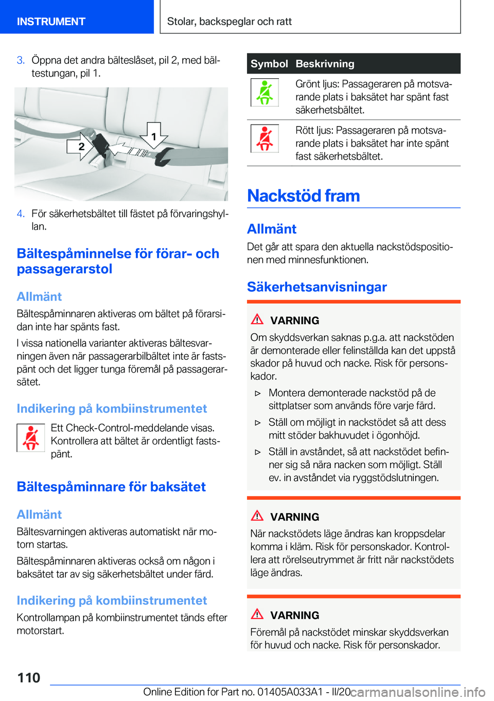BMW M8 GRAN COUPE 2020  InstruktionsbÖcker (in Swedish) �3�.�