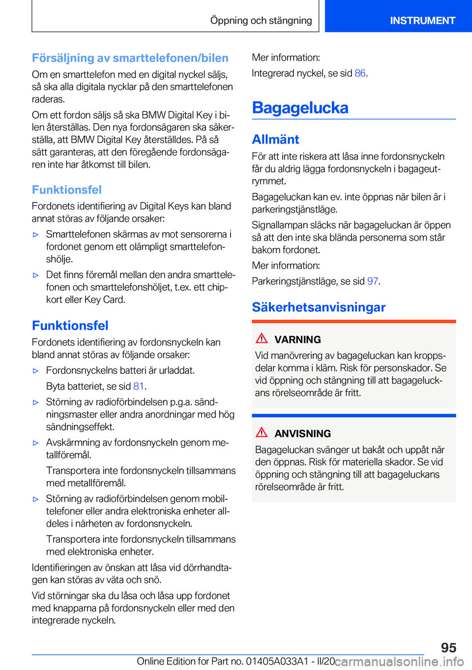 BMW M8 GRAN COUPE 2020  InstruktionsbÖcker (in Swedish) �F�