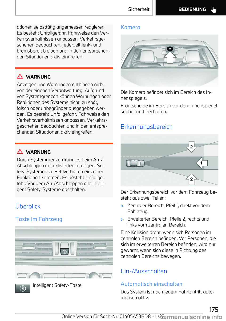BMW X1 2022  Betriebsanleitungen (in German) ationen selbstt