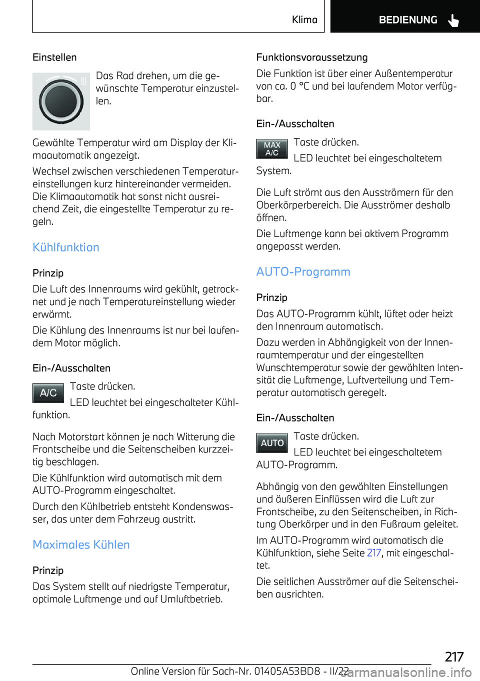 BMW X1 2022 Betriebsanleitungen (in German) EinstellenDas Rad drehen, um die ge BMW X1 2022 Betriebsanleitungen (in German) EinstellenDas Rad drehen, um die ge