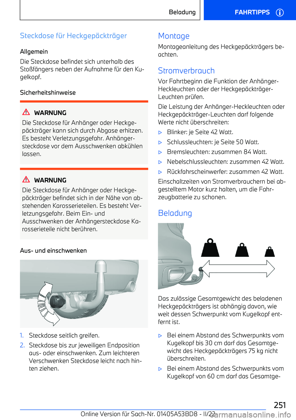 BMW X1 2022 Betriebsanleitungen (in German) Steckdose f BMW X1 2022 Betriebsanleitungen (in German) Steckdose f