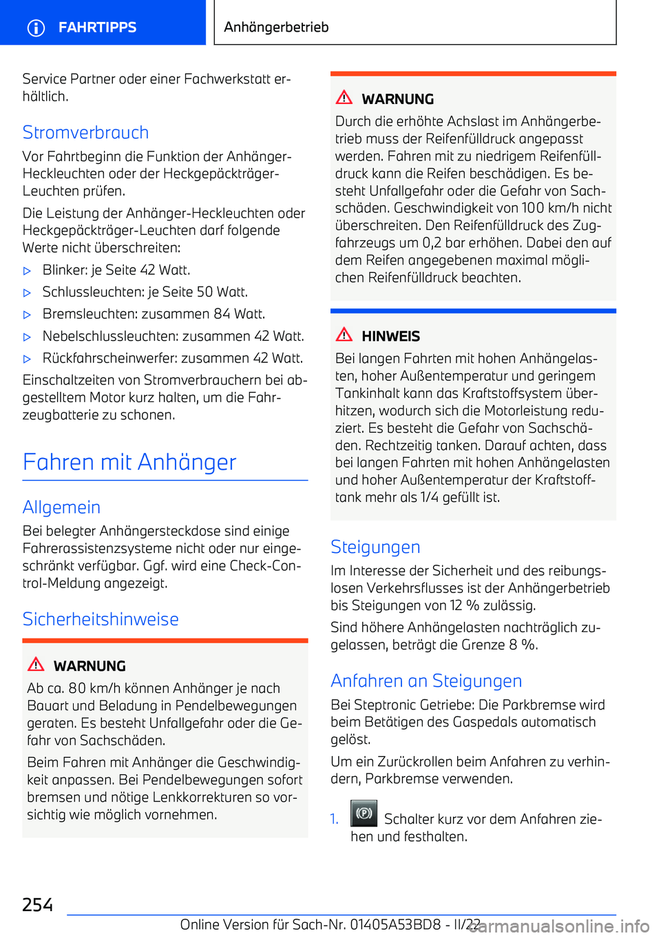 BMW X1 2022 Betriebsanleitungen (in German) Service Partner oder einer Fachwerkstatt er BMW X1 2022 Betriebsanleitungen (in German) Service Partner oder einer Fachwerkstatt er
