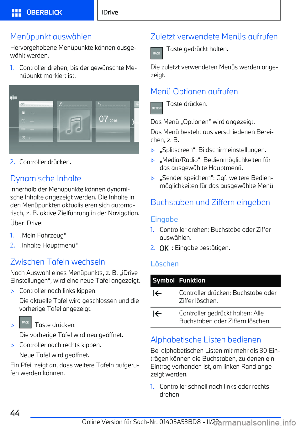 BMW X1 2022  Betriebsanleitungen (in German) Men