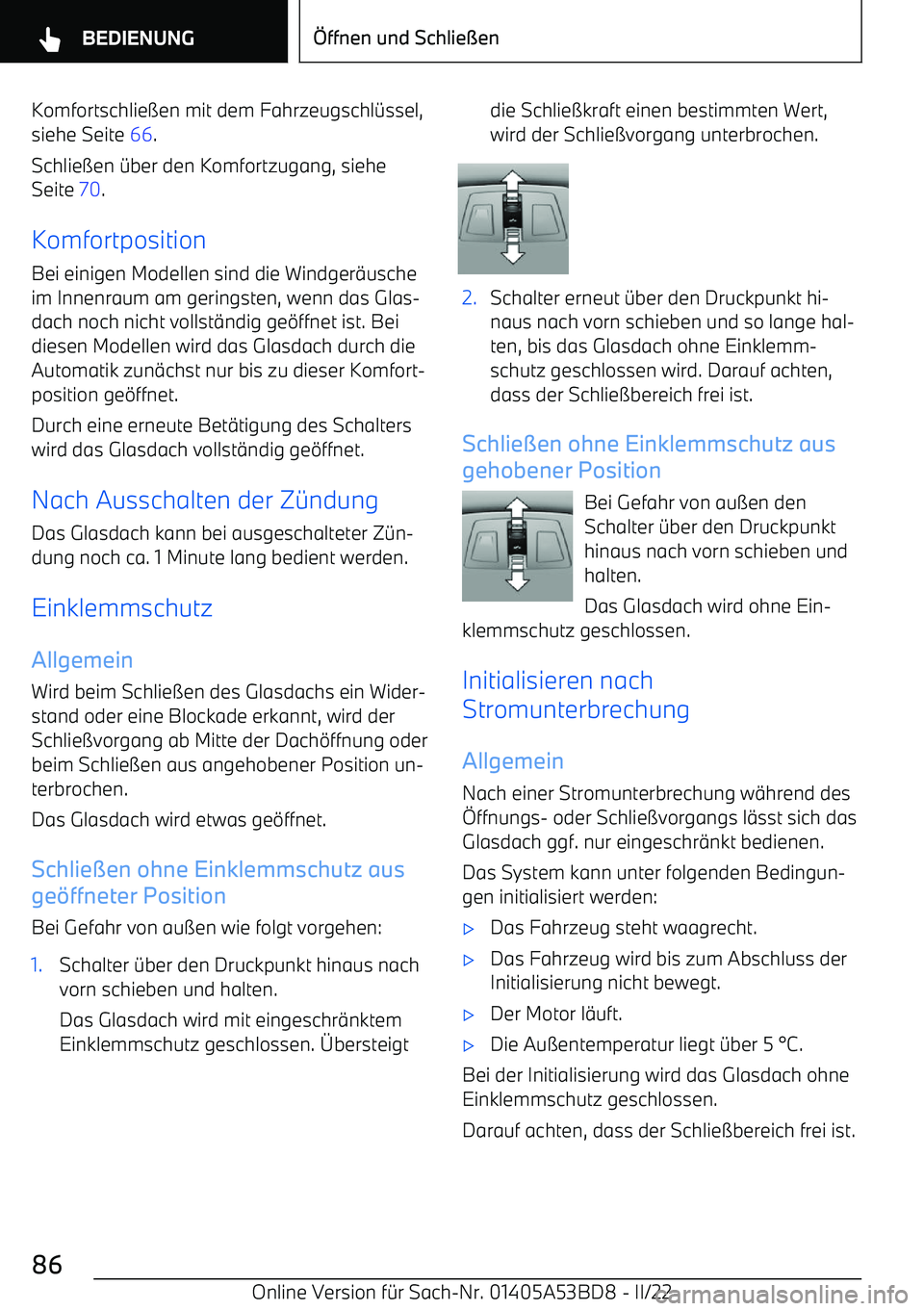 BMW X1 2022  Betriebsanleitungen (in German) Komfortschlie