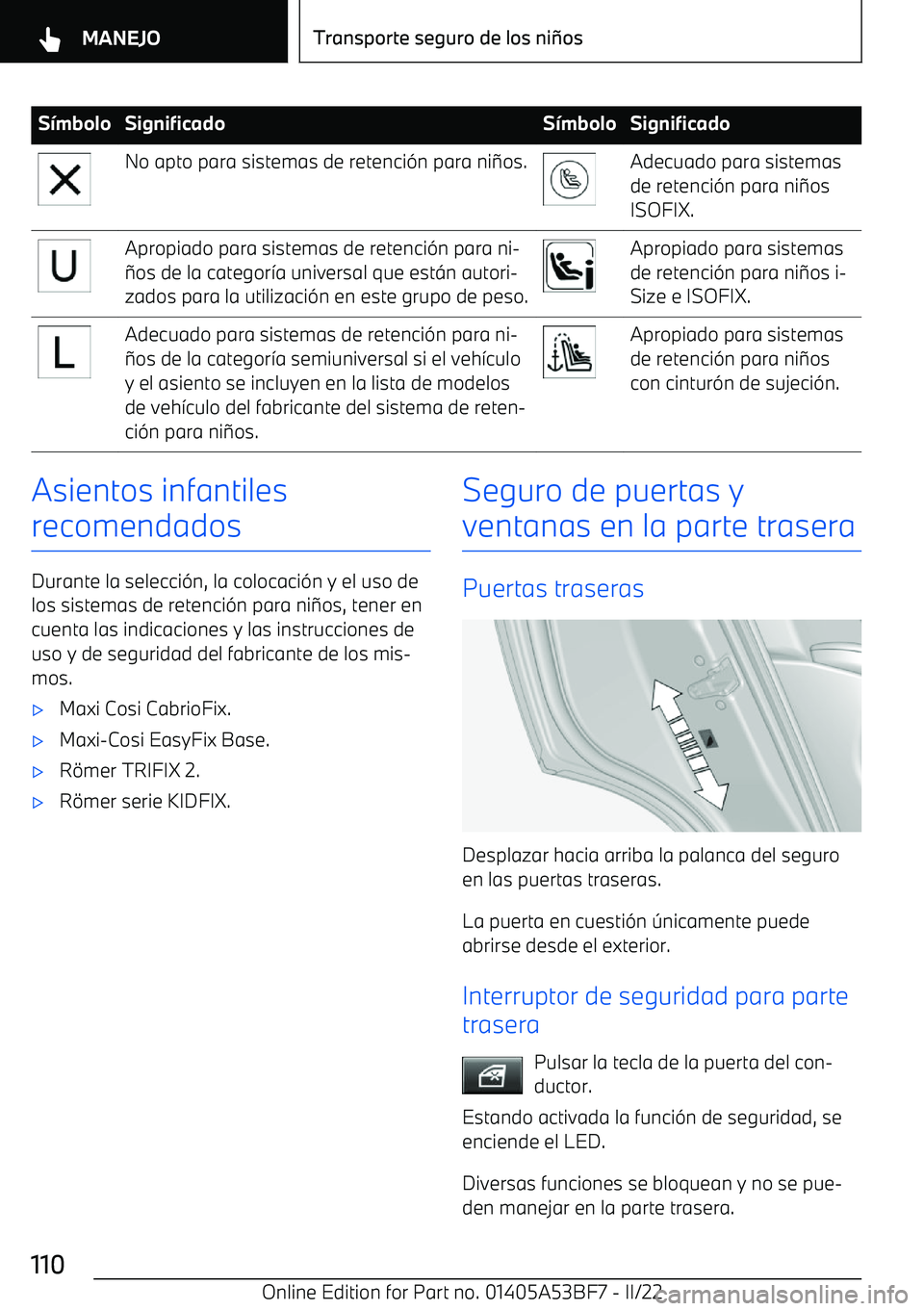 BMW X1 2022 Manuales de Empleo (in Spanish) S BMW X1 2022 Manuales de Empleo (in Spanish) S