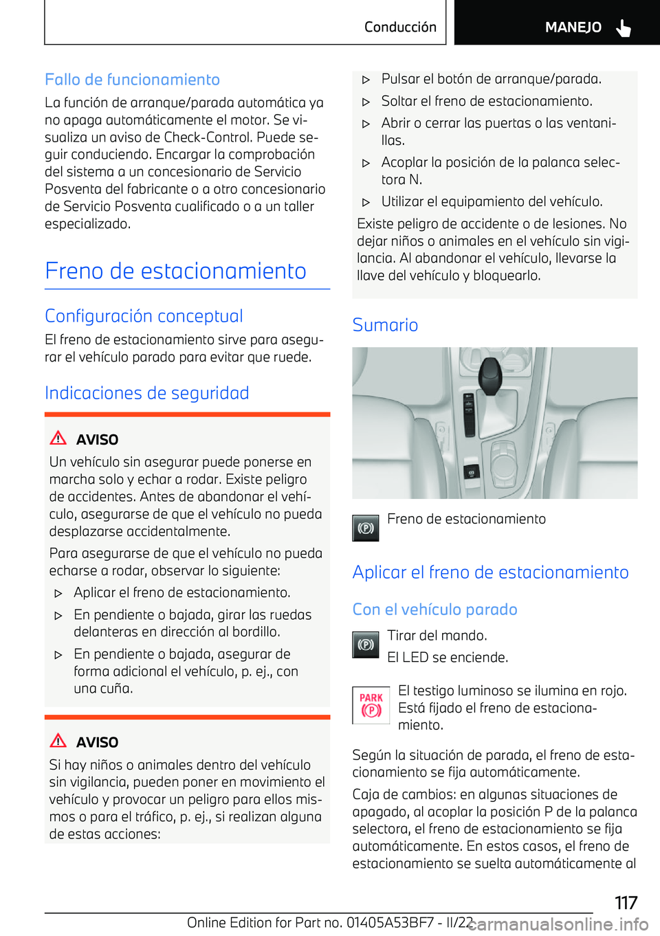 BMW X1 2022 Manuales de Empleo (in Spanish) Fallo de funcionamientoLa funci BMW X1 2022 Manuales de Empleo (in Spanish) Fallo de funcionamientoLa funci