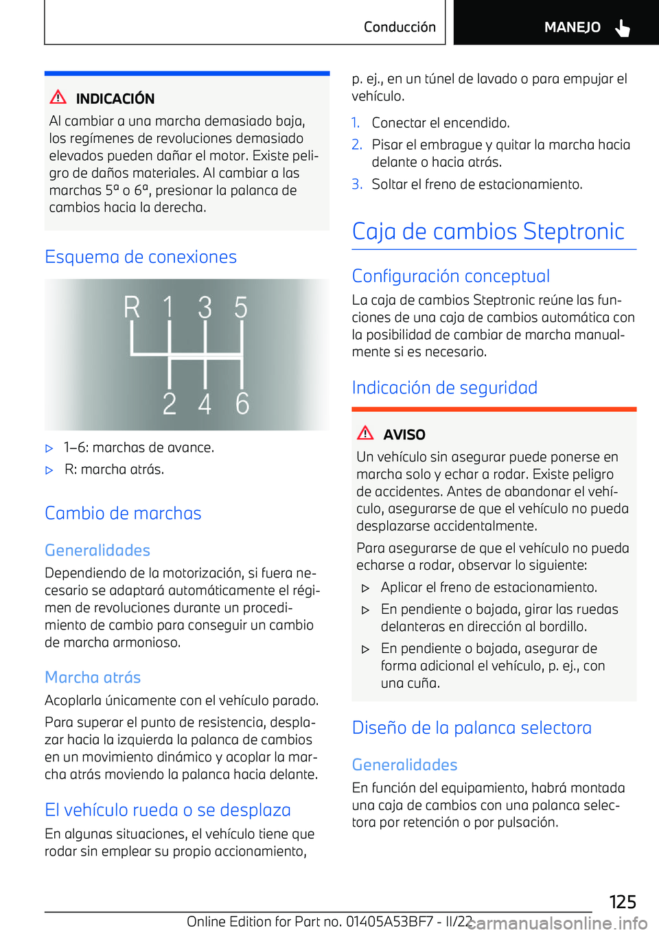 BMW X1 2022 Manuales de Empleo (in Spanish) INDICACI BMW X1 2022 Manuales de Empleo (in Spanish) INDICACI